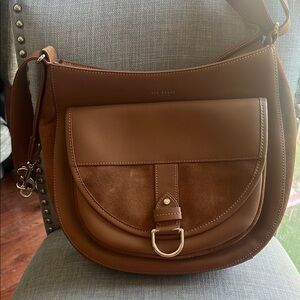 Ted Baker Brown Leather Crossbody Bag